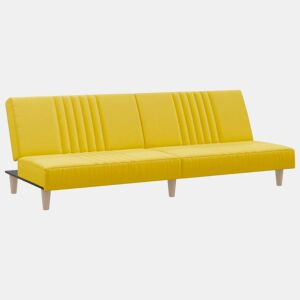 Sofá-cama, Sofá conversível tecido amarelo-claro