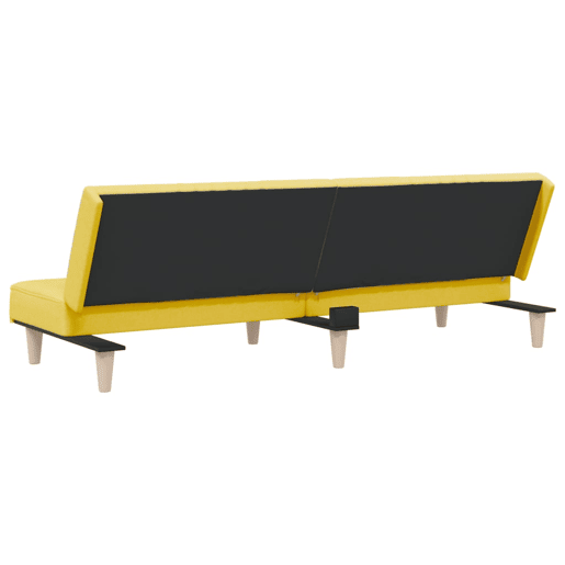 Sofá-cama, Sofá conversível tecido amarelo-claro Sofá-cama, Sofá conversível tecido amarelo-claro