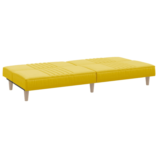 Sofá-cama, Sofá conversível tecido amarelo-claro Sofá-cama, Sofá conversível tecido amarelo-claro