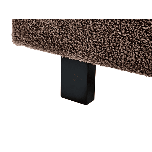 Cama Bouclé ALBI 180 x 200 cm Castanho
