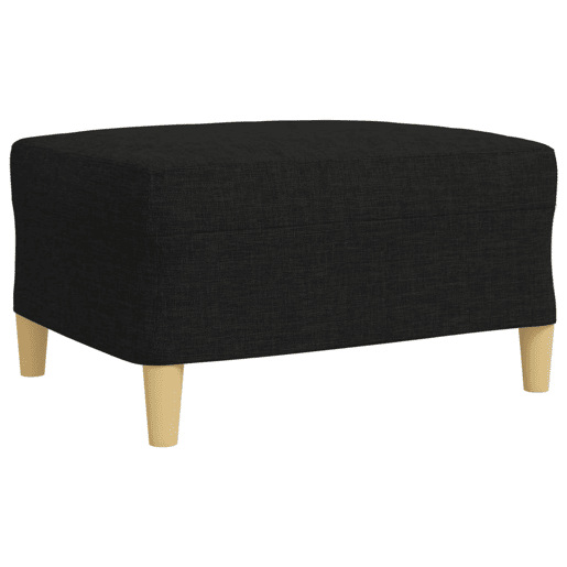 vidaXL 4 pcs conjunto de sofás c almofadasapoio pés tecido preto vidaXL 4 pcs conjunto de sofás c almofadasapoio pés tecido preto
