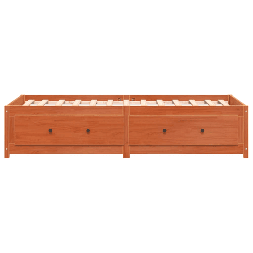 Sofá-cama, Sofá conversível sem colchão 90x200 cm pinho maciço castanho-mel