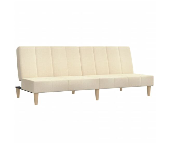 Sofá cama - sofá convertible de 2 plazas tela color crema