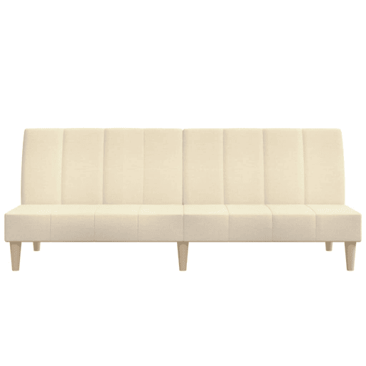 Sofá-cama, Sofá conversível de 2 lugares tecido cor creme