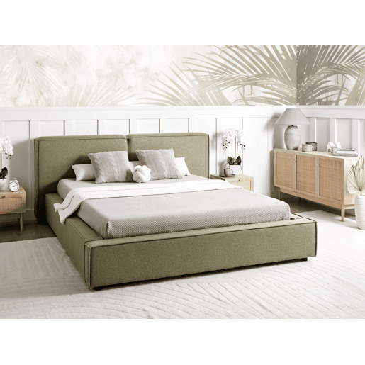 Cama de água Tecido LINARDS 160 x 200 cm Verde