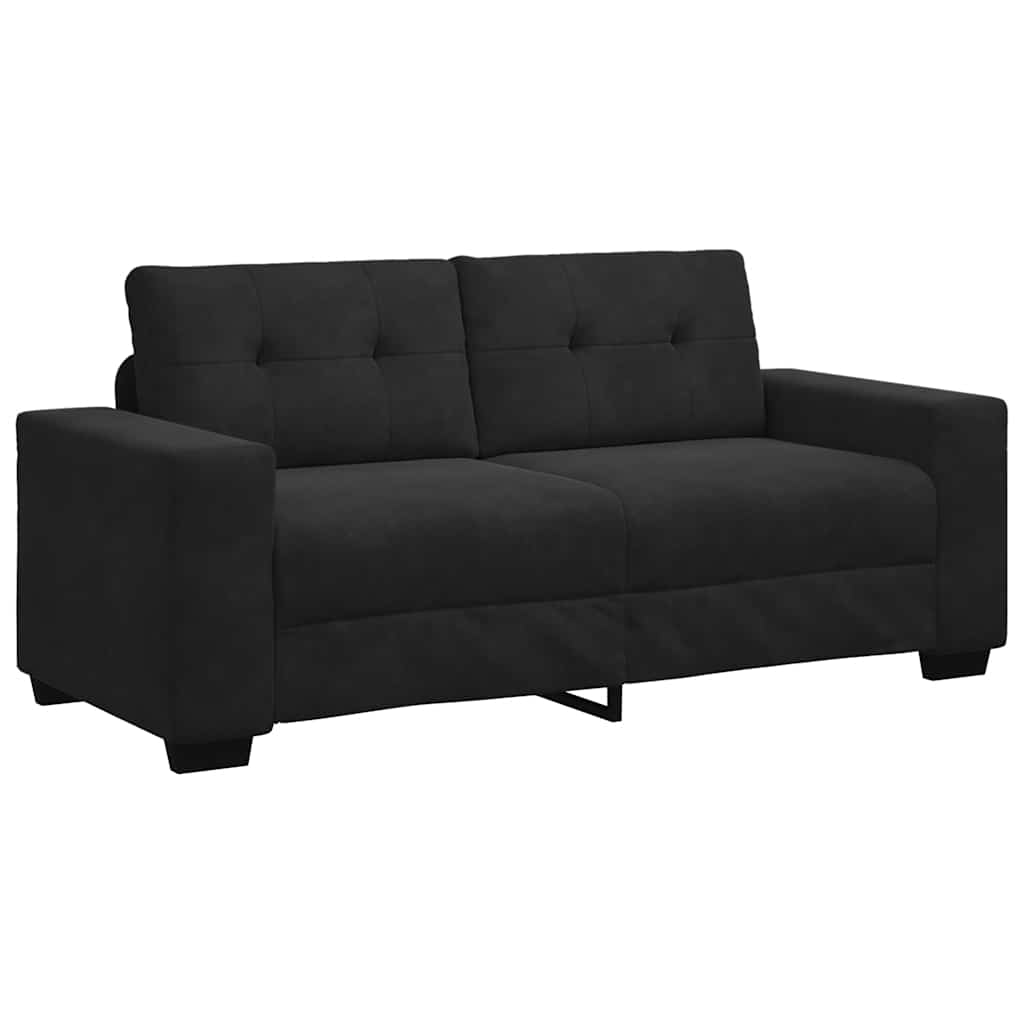 sofa loveseat - sofa de salon terciopelo negro 140 cm