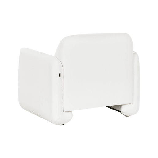 Conjunto de sala de estar SALAND Tecido Branco 4 lugares