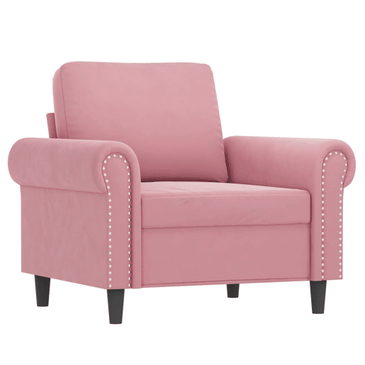 vidaXL 3 pcs conjunto de sofás com almofadas veludo rosa vidaXL 3 pcs conjunto de sofás com almofadas veludo rosa