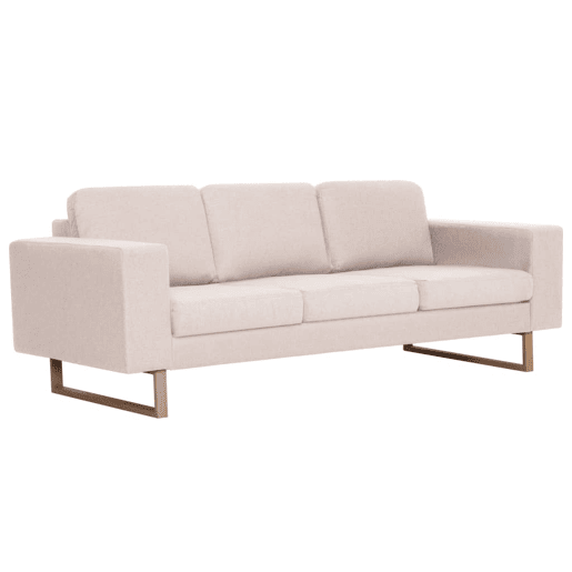 vidaXL 2 pcs conjunto de sofás tecido cor creme vidaXL 2 pcs conjunto de sofás tecido cor creme