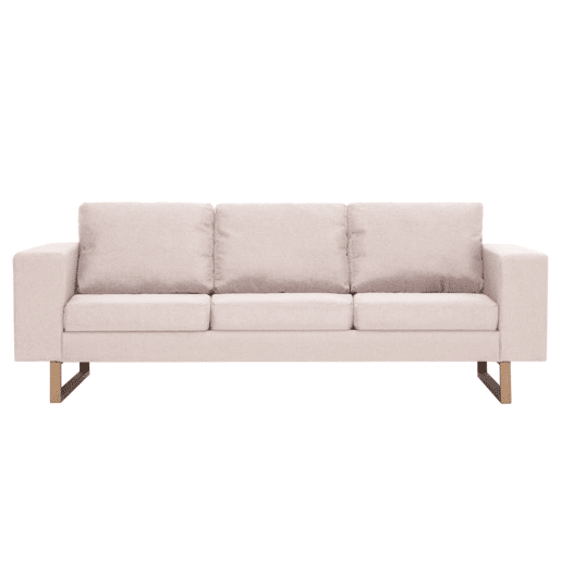 vidaXL 2 pcs conjunto de sofás tecido cor creme vidaXL 2 pcs conjunto de sofás tecido cor creme