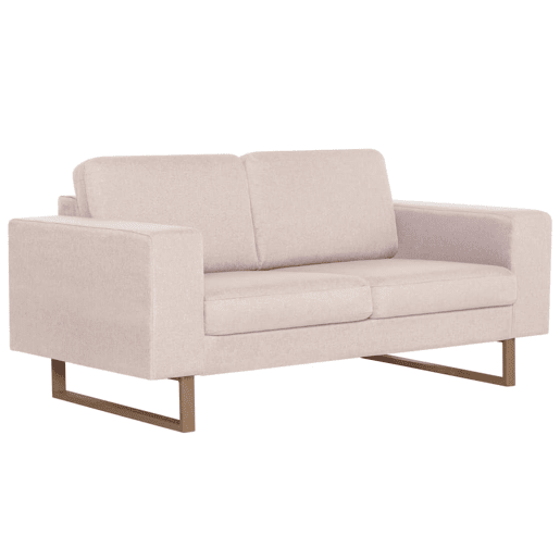 vidaXL 2 pcs conjunto de sofás tecido cor creme vidaXL 2 pcs conjunto de sofás tecido cor creme