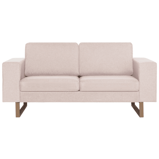 vidaXL 2 pcs conjunto de sofás tecido cor creme vidaXL 2 pcs conjunto de sofás tecido cor creme