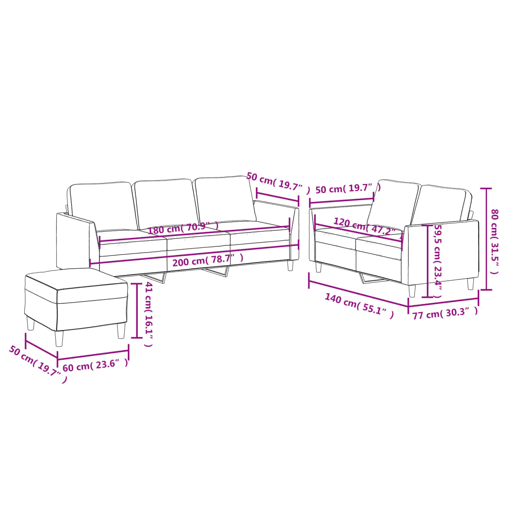 vidaXL 3 pcs conjunto de sofás com almofadões couro artificial preto vidaXL 3 pcs conjunto de sofás com almofadões couro artificial preto
