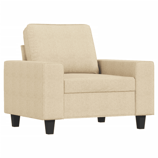 vidaXL 3 pcs conjunto de sofás tecido cor creme vidaXL 3 pcs conjunto de sofás tecido cor creme