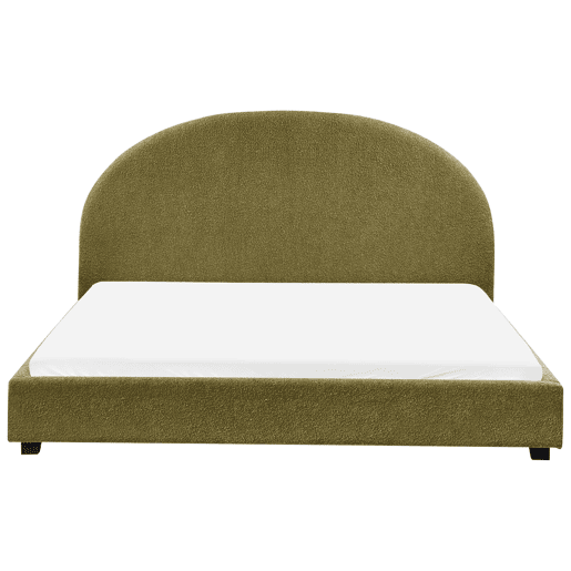 Cama de água Bouclé VAUCLUSE 180 x 200 cm Verde-oliva