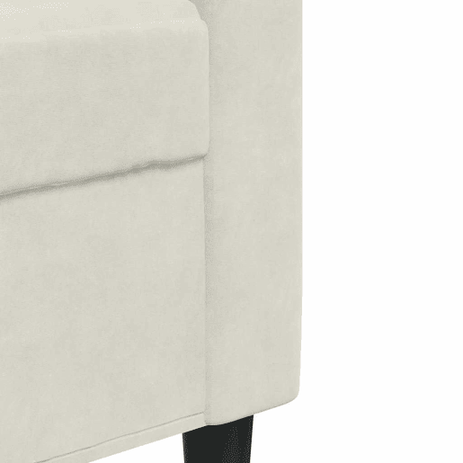 vidaXL 3 pcs conjunto de sofás com almofadões veludo cor creme vidaXL 3 pcs conjunto de sofás com almofadões veludo cor creme