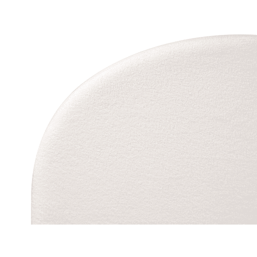 Cama Bouclé VAUCLUSE 180 x 200 cm Branco creme