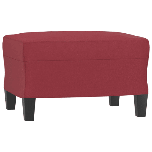 vidaXL 3 pcs conjunto sofás c almofadões couro artif. vermelho tinto vidaXL 3 pcs conjunto sofás c almofadões couro artif. vermelho tinto