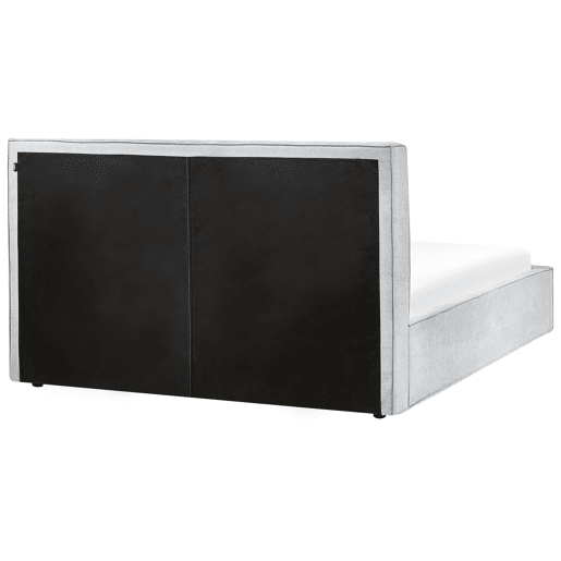 Cama baú Tecido MOISSAC 180 x 200 cm Azul claro