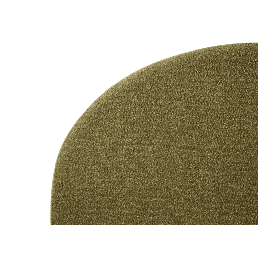 Cama de água Bouclé VAUCLUSE 160 x 200 cm Verde-oliva