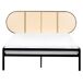 Beliani Cama Hierro BOULIN 181x208 Beliani Cama Hierro BOULIN 181x208 Negro