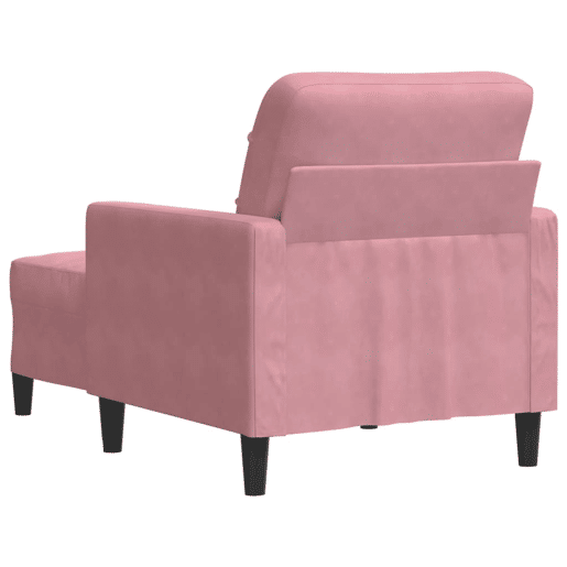 vidaXL Poltrona com apoio de pés 60 cm veludo rosa vidaXL Poltrona com apoio de pés 60 cm veludo rosa