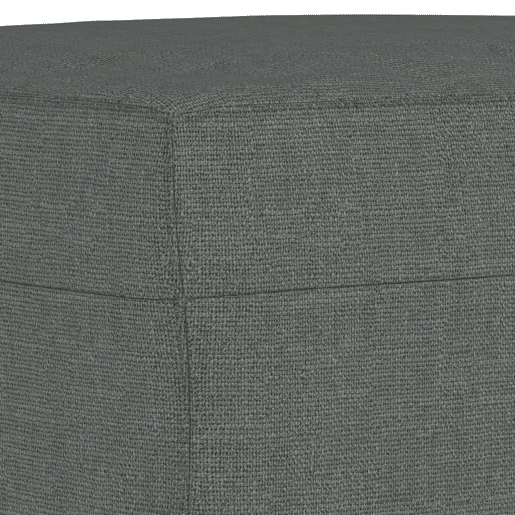 vidaXL Sofá de 3 lugares com apoio de pés 180 cm tecido cinza-escuro