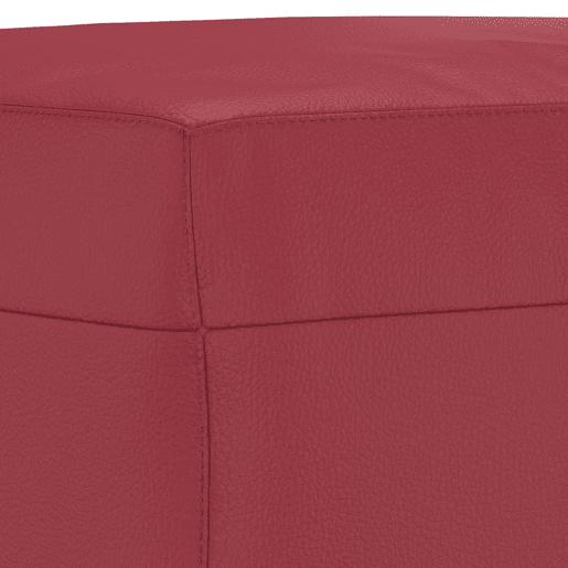 vidaXL 3 pcs conjunto sofás c almofadões couro artif. vermelho tinto vidaXL 3 pcs conjunto sofás c almofadões couro artif. vermelho tinto