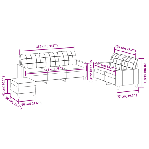 vidaXL 3 pcs conjunto sofás c almofadões couro artif. vermelho tinto vidaXL 3 pcs conjunto sofás c almofadões couro artif. vermelho tinto