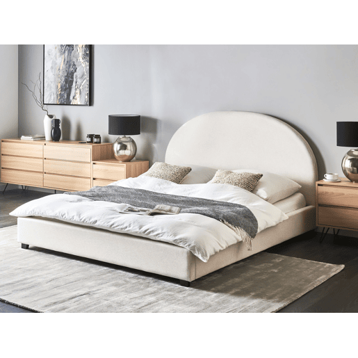 Cama de água Tecido VAUCLUSE 160 x 200 cm Branco creme
