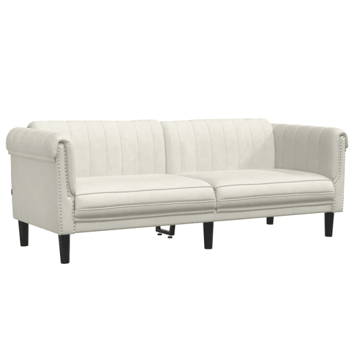 vidaXL 3 pcs conjunto de sofás veludo cor creme vidaXL 3 pcs conjunto de sofás veludo cor creme