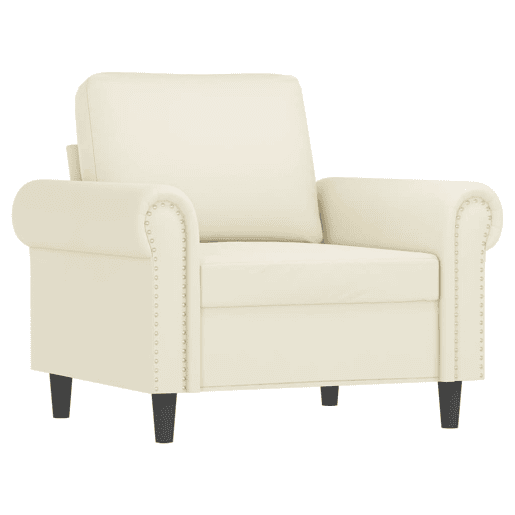 vidaXL 4 pcs conjunto de sofás com almofadões veludo cor creme vidaXL 4 pcs conjunto de sofás com almofadões veludo cor creme