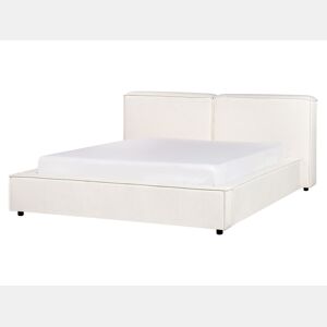 Cama de água Tecido LINARDS 160 x 200 cm Branco creme