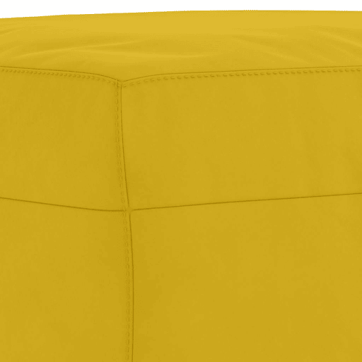 vidaXL 3 pcs conjunto de sofás com almofadões veludo amarelo