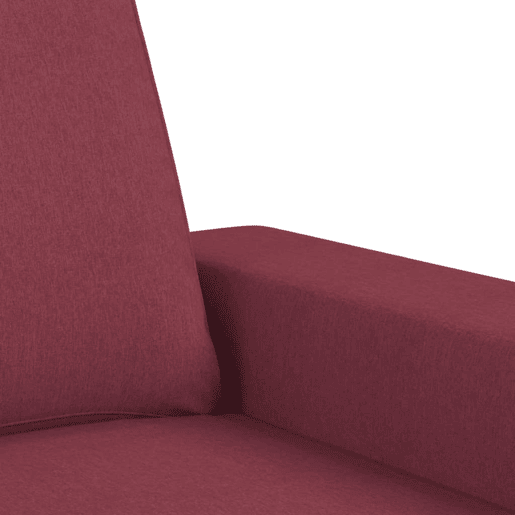 vidaXL 3 pcs conjunto de sofás tecido vermelho-tinto vidaXL 3 pcs conjunto de sofás tecido vermelho-tinto