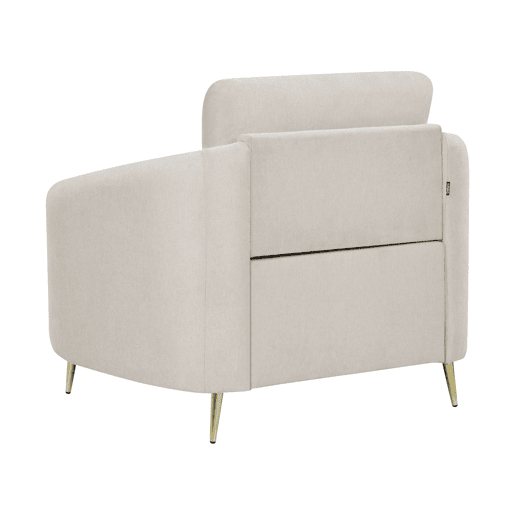 Conjunto de sala de estar TROSA Tecido Creme claro 6 lugares