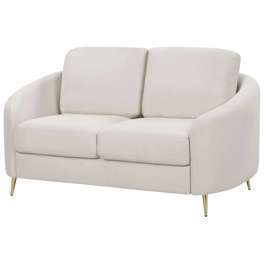 Conjunto de sala de estar TROSA Tecido Creme claro 6 lugares