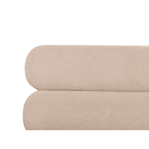 Cama Bouclé LESSAY 180 x 200 cm Taupe Cama Bouclé LESSAY 180 x 200 cm Taupe