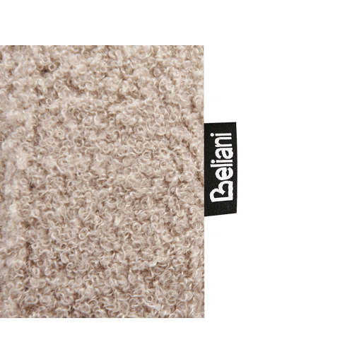 Cama Bouclé LESSAY 180 x 200 cm Taupe Cama Bouclé LESSAY 180 x 200 cm Taupe