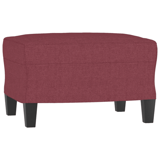vidaXL 3 pcs conjunto de sofás com almofadões tecido vermelho tinto vidaXL 3 pcs conjunto de sofás com almofadões tecido vermelho tinto