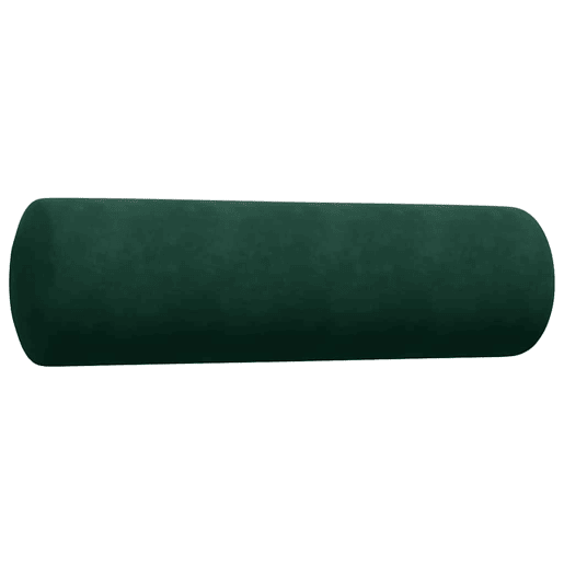 vidaXL 3 pcs conjunto sofás com almofadões e rolos veludo verde-escuro vidaXL 3 pcs conjunto sofás com almofadões e rolos veludo verde-escuro