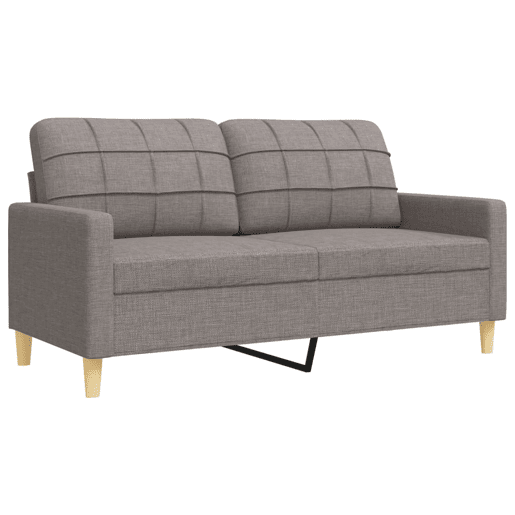 vidaXL 4 pcs conjunto de sofás com apoio pés tecido cinza-acastanhado vidaXL 4 pcs conjunto de sofás com apoio pés tecido cinza-acastanhado