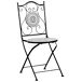 Beliani Silla de jardín COMISO Beliani Silla de jardín COMISO Blanco/ Negro