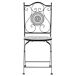 Beliani Silla de jardín COMISO Beliani Silla de jardín COMISO Blanco/ Negro