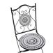 Beliani Silla de jardín COMISO Beliani Silla de jardín COMISO Blanco/ Negro