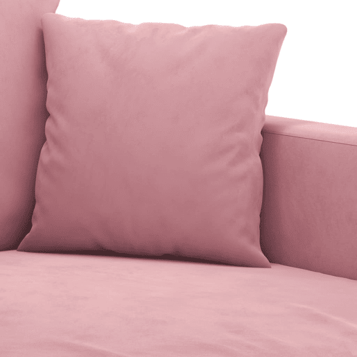 vidaXL 2 pcs conjunto de sofás com almofadões veludo rosa vidaXL 2 pcs conjunto de sofás com almofadões veludo rosa