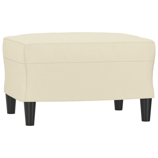 vidaXL 3 pcs conjunto sofás c almofadões couro artificial cor creme vidaXL 3 pcs conjunto sofás c almofadões couro artificial cor creme