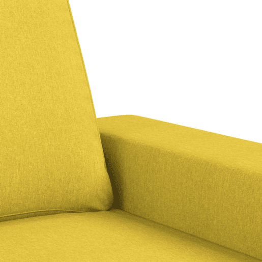 vidaXL 3 pcs conjunto de sofás tecido amarelo-claro vidaXL 3 pcs conjunto de sofás tecido amarelo-claro
