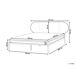 Beliani Cama Hierro BOULIN 201x208 Beliani Cama Hierro BOULIN 201x208 Negro