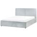 Beliani Cama con almacenaje Poliéster MOISSAC 177x224 Beliani Cama con almacenaje Poliéster MOISSAC 177x224 Azul Claro